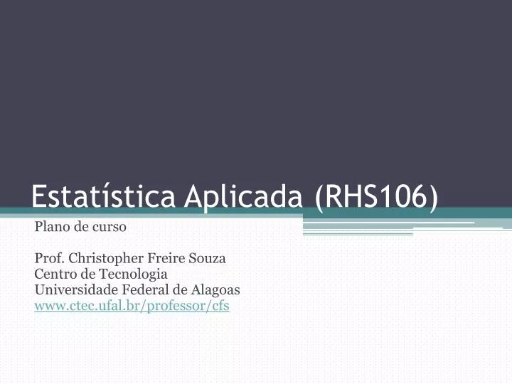 estat stica aplicada rhs106