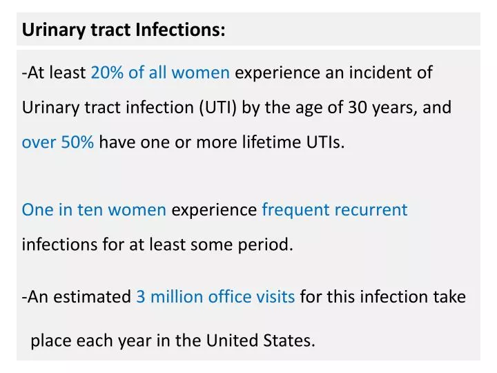 urinary tract infections