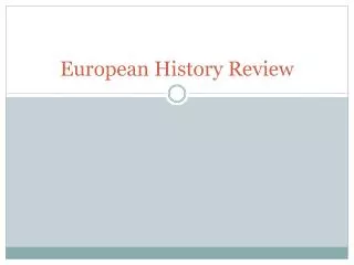 European History Review