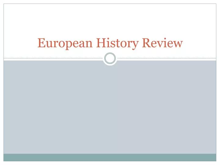 european history review