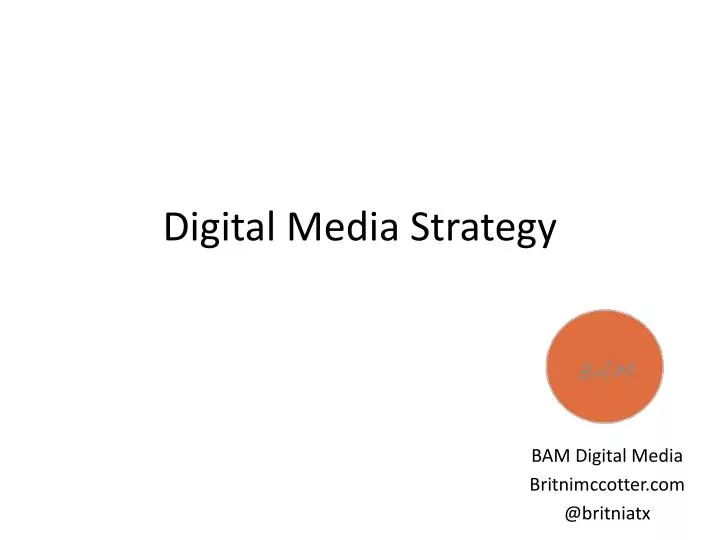 digital media strategy