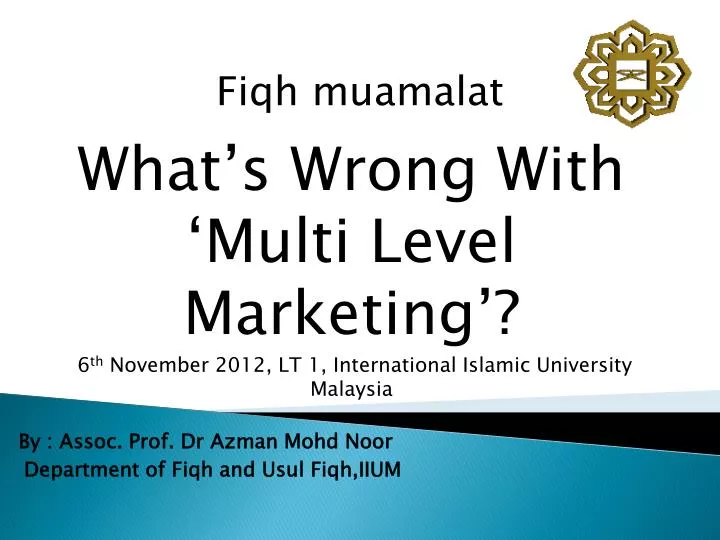 Ppt Fiqh Muamalat Powerpoint Presentation Free Download Id 2241823