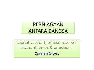 perniagaan antara bangsa