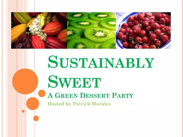 sustainably sweet a green dessert party