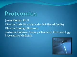 Proteomics