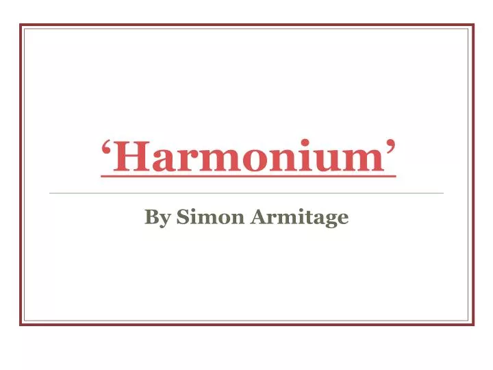 harmonium