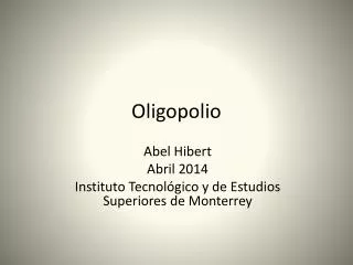 oligopolio
