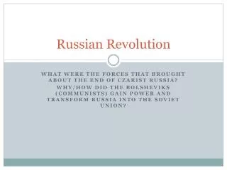 Russian Revolution