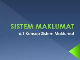 sistem maklumat