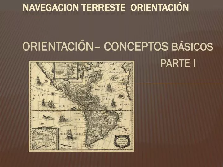 navegacion terreste orientaci n