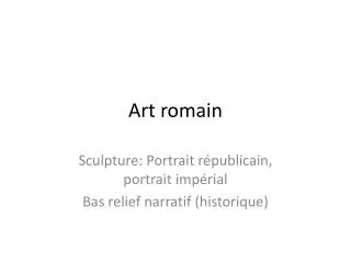 art romain