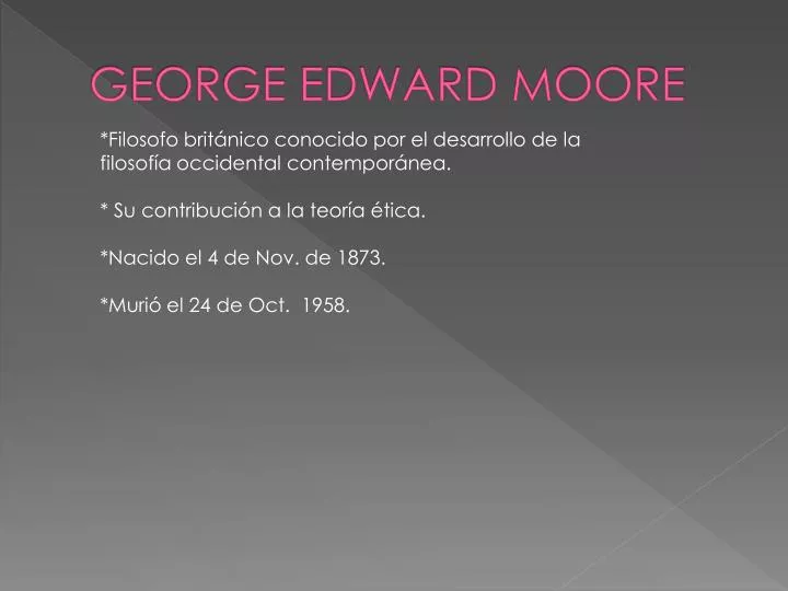 george edward moore