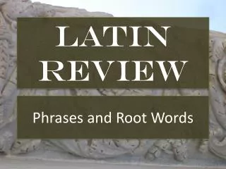 Latin Review