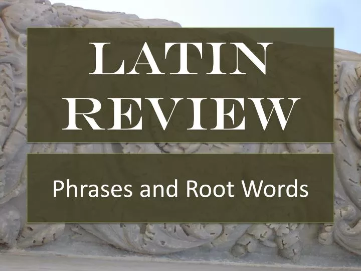 latin review