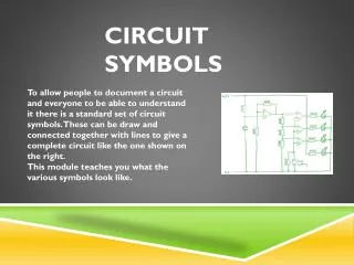 Circuit symbols