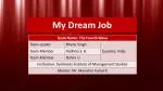 My dream job проект