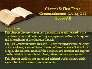 Chapter 5: First Three Commandments: Loving God Above All