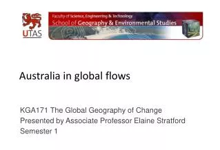 Australia in global flows