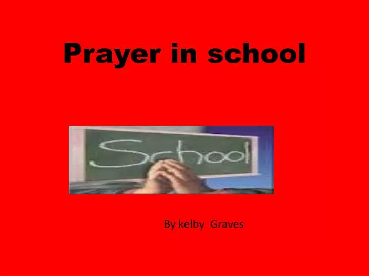 prayer in school