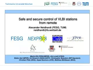 Safe and secure control of VLBI stations from remote
