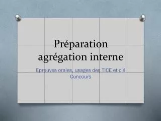 pr paration agr gation interne