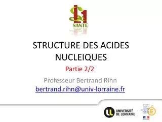 structure des acides nucleiques