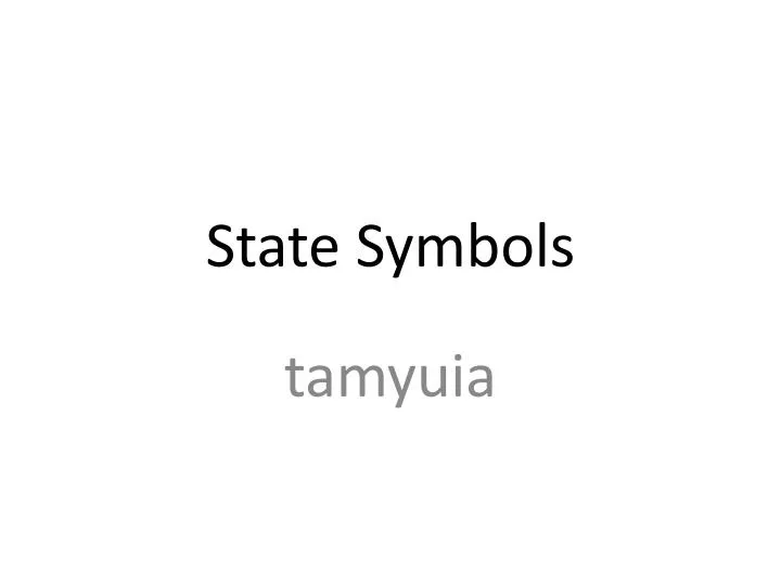 state symbols