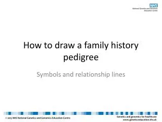 How to draw a family history pedigree