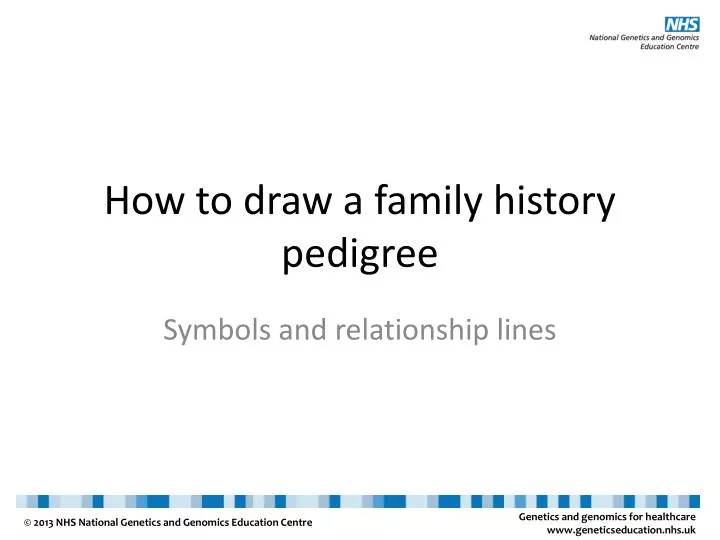 how to draw a family history pedigree