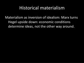 Historical materialism