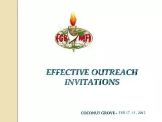 EFFECTIVE OUTREACH INVITATIONS