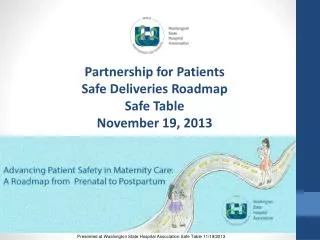 Partnership for Patients Safe Deliveries Roadmap Safe Table November 19, 2013