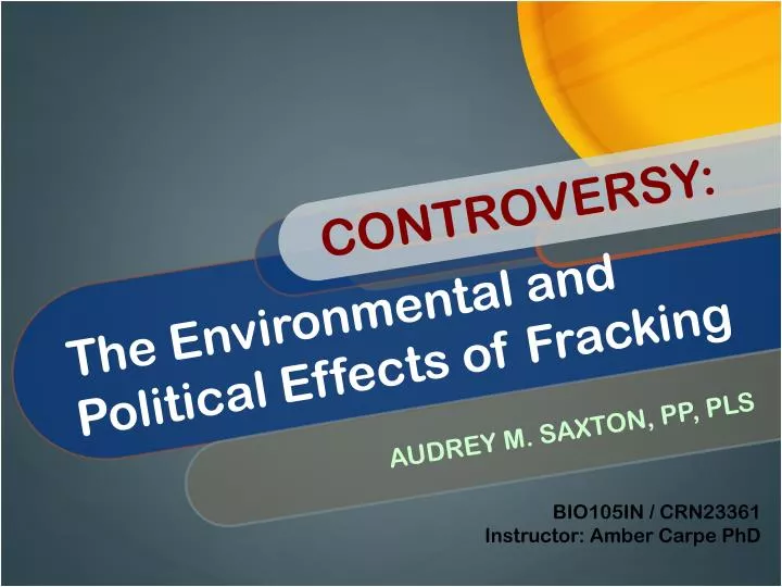 the environmental and political effects of fracking