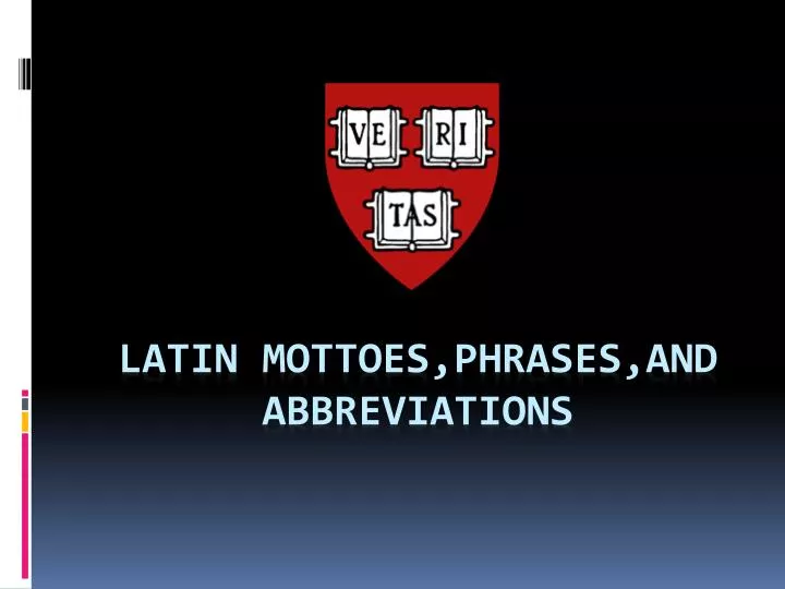 latin mottoes phrases and abbreviations