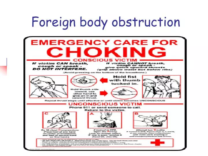 foreign body obstruction