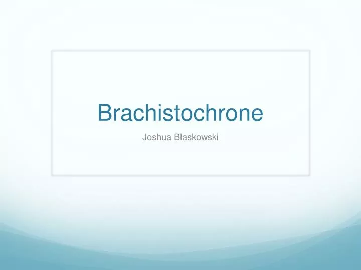 brachistochrone