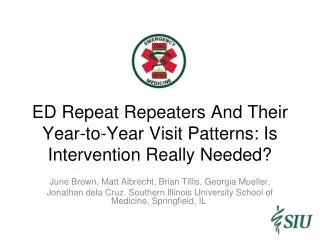 ED Repeat Repeaters And Their Year-to-Year Visit Patterns: Is Intervention Really Needed?