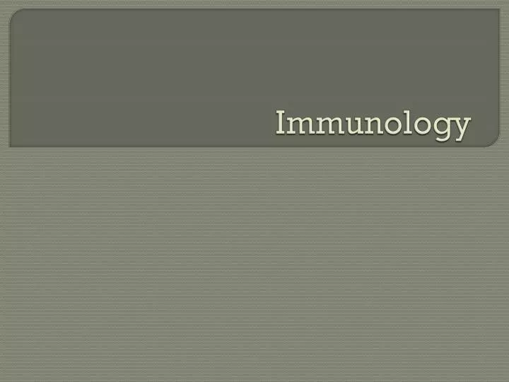 immunology