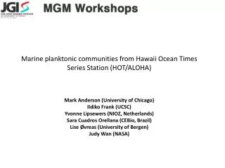 Marine planktonic communities from Hawaii Ocean Times Series Station (HOT/ALOHA )