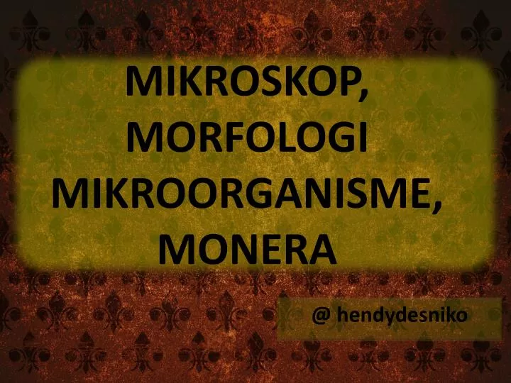 mikroskop morfologi mikroorganisme monera