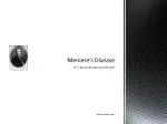 Meniere’s Disease - slide 1