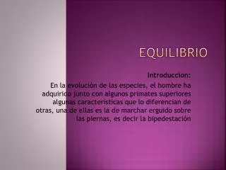 equilibrio