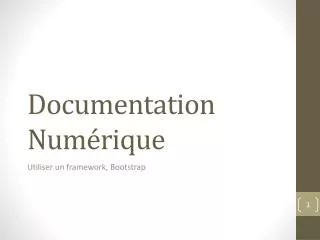 documentation num rique