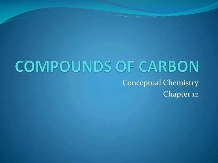 compounds of carbon