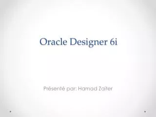oracle designer 6i