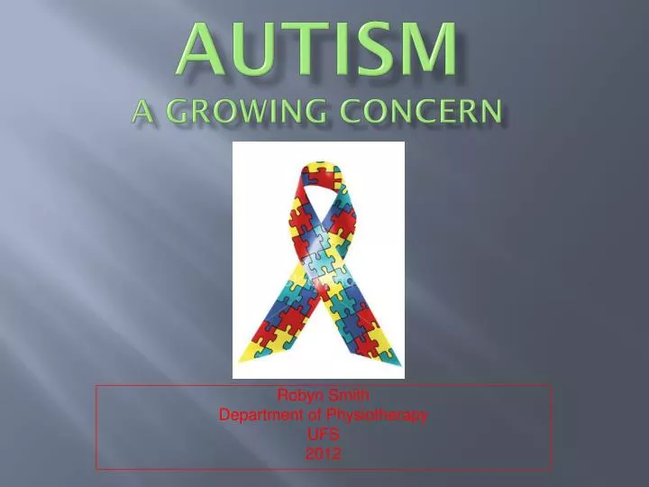 autism a growing concern