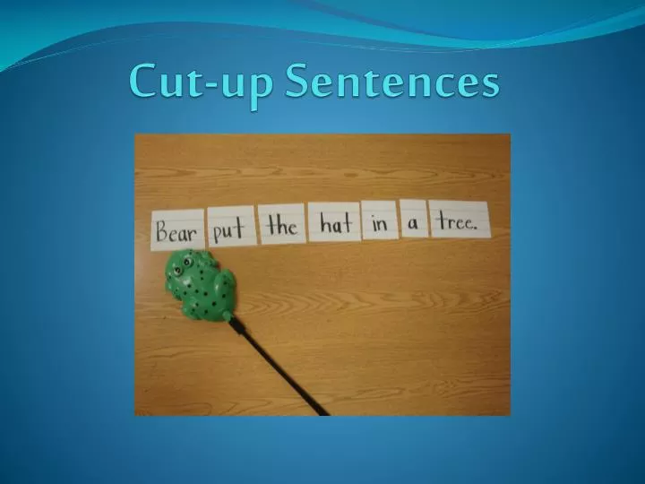 cut up sentences