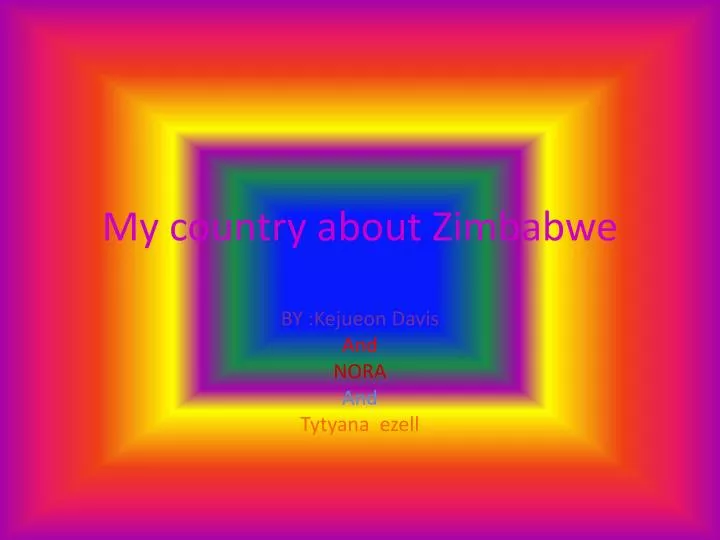 my country about zimbabwe