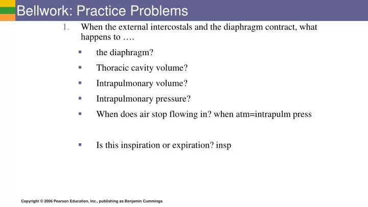 bellwork practice problems