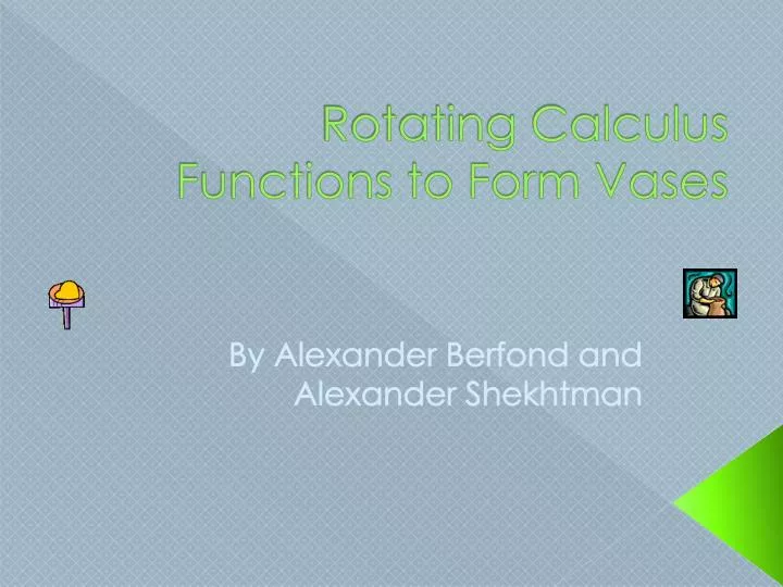 rotating calculus functions to form vases